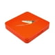 thumbnail image 3 of Caja de pesca con mosca, contenedor de señuelos, soporte, 16 ranuras, caja de aparejos para pesca con mosca. naranja, 3 of 9