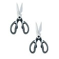 thumbnail image 1 of 2PC Tomato Slicer And Lemon Slicer Kitchen Scissors Premium Stainless Heavy Duty Kitchen Shears And Multifunctional Ultra Sharp Shears For Chicken Poultry Fish Meat Vegetables Herbs And BBQ White, 1 of 5
