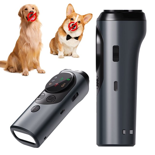 Control P10 Smart Ultra-sonic Dog Bark Control Devices 3-Heads Anti-Barking Devices Portable Dog Barking Deterrent Devices for Indoors Outdoors