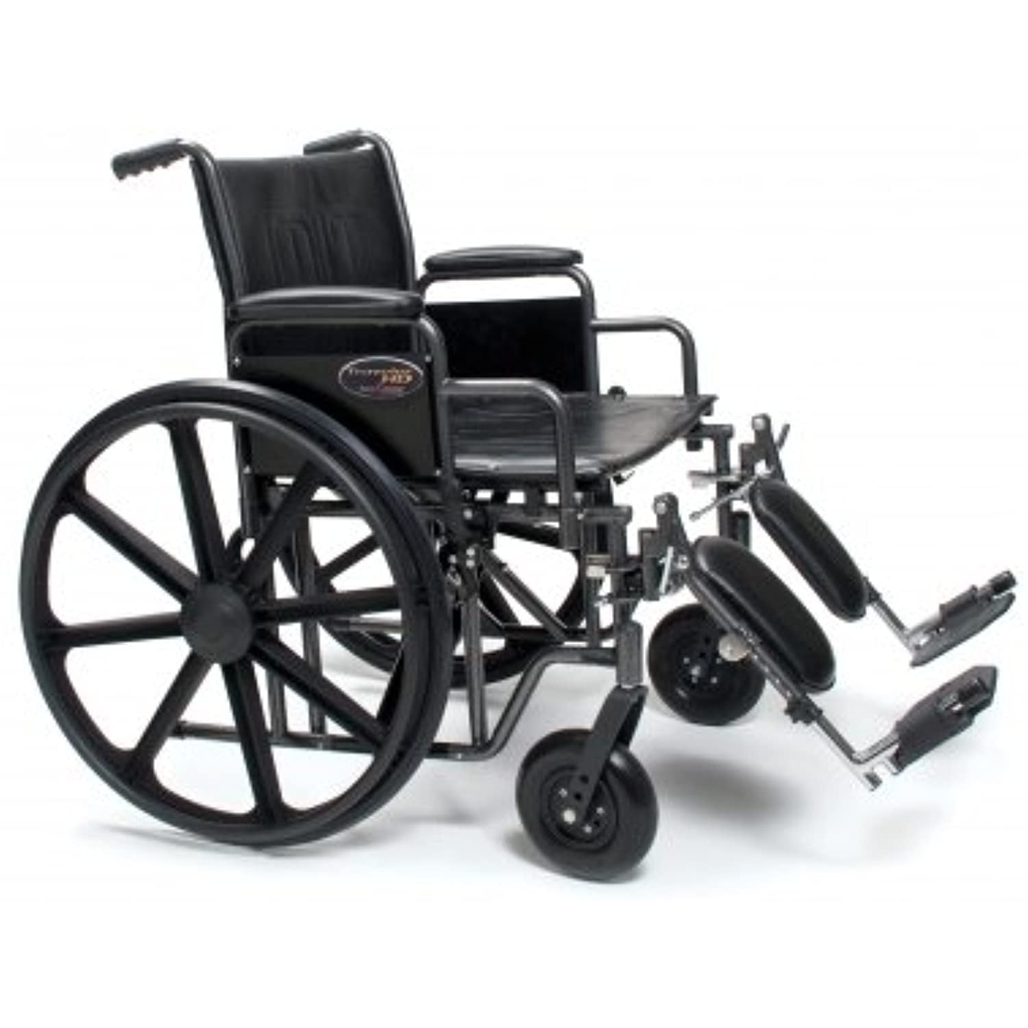 Traveler Heavy Duty Wheelchair Detachable Full Arm, Elevating Legrest
