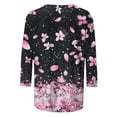 thumbnail image 4 of 3/4 Length Sleeve Womens Tops Dressy Casual Clothing Shirts Summer Outfits 2026 Beach Vacation Hawaiian Clothes Dressy Casual Top Women, 4 of 5