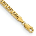 thumbnail image 2 of 14k Yellow Gold Solid Polished 4.3mm Domed Curb Chain Bracelet 7 Inch Lobster Claw Jewelry Gifts for Women, 2 of 4