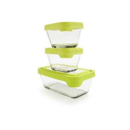 UPC 076440910735 product image for Anchor Hocking 6-Piece TrueSeal Food Storage Set with Green True Seal Airtight L | upcitemdb.com