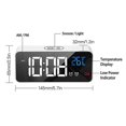 thumbnail image 5 of Led Display Digital Alarm Clock, Usb Charging Port, Sound Control, Alarm Ringtones, Volume And Brightness Adjustable, 12/24 H, Snooze Function, Bedroo, 5 of 5
