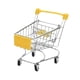thumbnail image 2 of Mini carrito de compras, carrito de supermercado, carrito de mano, miniatura para juegos de rol, pequeño supermercado Amarillo, 2 of 9