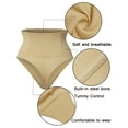 thumbnail image 6 of FANNYC Women's Shapewear Control Panties High-Waist Seamless Body Shaper Briefs Thong Slimming Waist Training Girdle Underwear Butt Lifter Body Shaper Up To Size S-3XL ,Black /Beige, 6 of 7