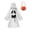 White, variant on FASHOFT Adult White Ghost Halloween Costumes Face Print Cape Cloak Cosplay Outfit Theme Party Masquerade Dress Up Halloween Costume One Size
