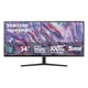 thumbnail image 1 of SAMSUNG 34 ViewFinity S50GC Series Ultra-WQHD Monitor, 100Hz, 5ms, HDR10, AMD FreeSync, Eye Care, Borderless Design, PIP, PBP, LS34C502GANXZA, 2023, Black, 1 of 5