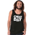 thumbnail image 5 of Cheat Day Pizza Fitness Food Craving Tank Top T Shirts Men Women Brisco Brands S, 5 of 6