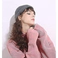 thumbnail image 4 of Gorro de pescador corto de punto de lana Sinhoon para hombre y mujer, gorro cálido de invierno (gris), 4 of 8