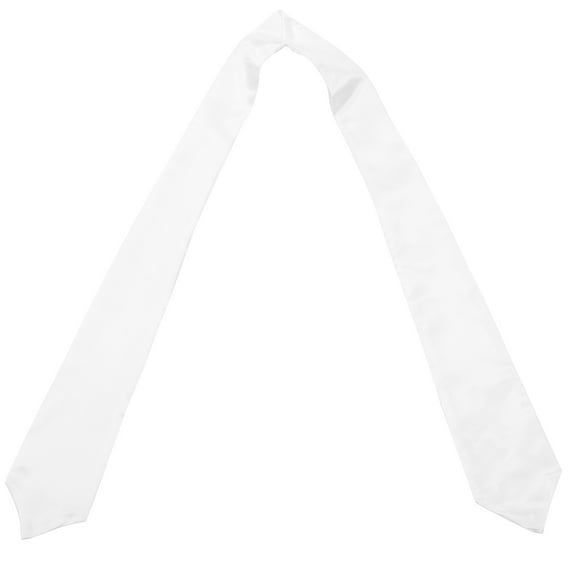 COSMOBETTY Unisex Graduation Stole White 1Pcs 70.9X4.7X0.04In
