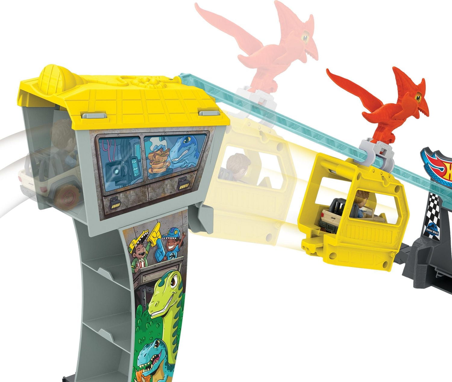 Hot Wheels Racerverse Blue's Raptor Rush Track Set