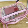 thumbnail image 4 of Satchel Bag Fashion Bolso Hombro PVC Crossbody Transparente Gran Capacidad Correa Ajustable Implaz para Conciertos Festivales Deportivos, 4 of 9