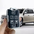 thumbnail image 4 of Key Fob Cover Compatible with Chevrolet Silverado 1500 2500HD 3500HD Tahoe Suburban Colorado Canyon GMC Sierra Yukon Keychain Case Holder Protector,Black, 4 of 7