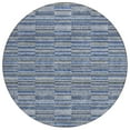 thumbnail image 2 of Addison Rugs Chantille Indoor/Outdoor Transitional Stripes Navy Washable Round Rug, 8' x 8', 2 of 6