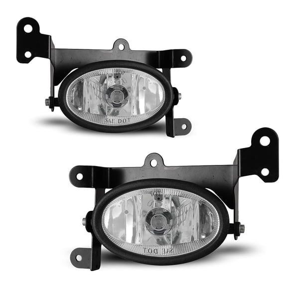 Fog Lights Sets for 2006-2008 Honda Civic 2 Door Coupe With Bulb H11 12V55W Driver and Passenger Side Wiring Harness Kit Switch (Clean)