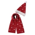 thumbnail image 1 of Mialoley Lovely Kids Scarf Set, Color Patchwork Plush Ball Hat Tip Solid Scarf, 1 of 7