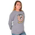 thumbnail image 4 of Retro Betty Boop What Makes You Happy Women's Long Sleeve T Shirt Brisco Brands S, 4 of 6