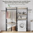 thumbnail image 2 of Over The Washer and Dryer Storage Shelf, Laundry Room Organization and Storage, Adjustable Height, Laundry Drying Clothes Racks for Home Decor, 2 of 8
