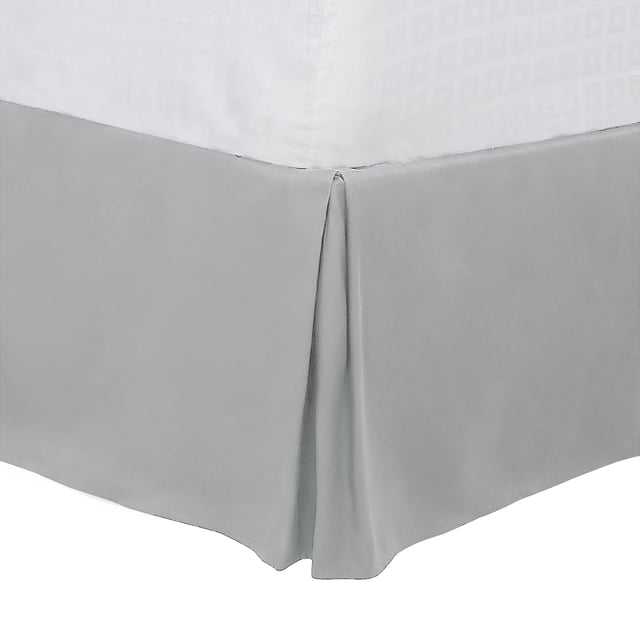 Falda De Cama Unique Bargains King Size 16 Inch Light Gray