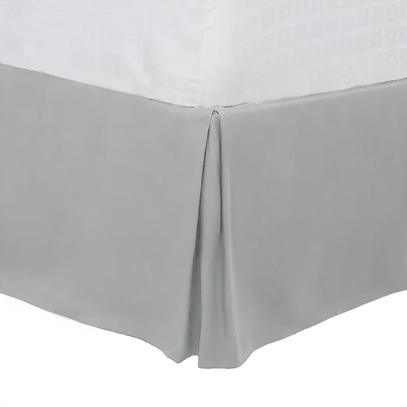 Falda De Cama Unique Bargains King Size 16 Inch Light Gray