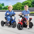 thumbnail image 4 of Gymax 2-in-1 Kids Electric Motorcycle w/ Detachable Training Wheels Headlight & Horn Blue, 4 of 10