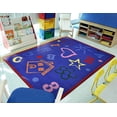 thumbnail image 3 of Playful Patterns - Children's Area Rugs Kid's Art, 5'4" x 7'8", Rainbow, 3 of 5