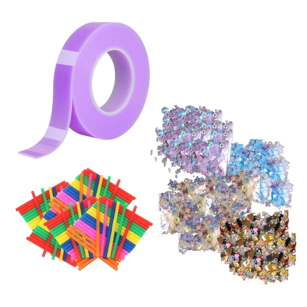 Cinta adhesiva de doble cara para hacer burbujas de jabón, juguete para niños, 5 cm de ancho, sin dejar rastro, relajante, nanocinta. violetas