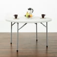 thumbnail image 4 of 60 inch Round Resin Light Gray Multi Purpose Table, 4 of 4