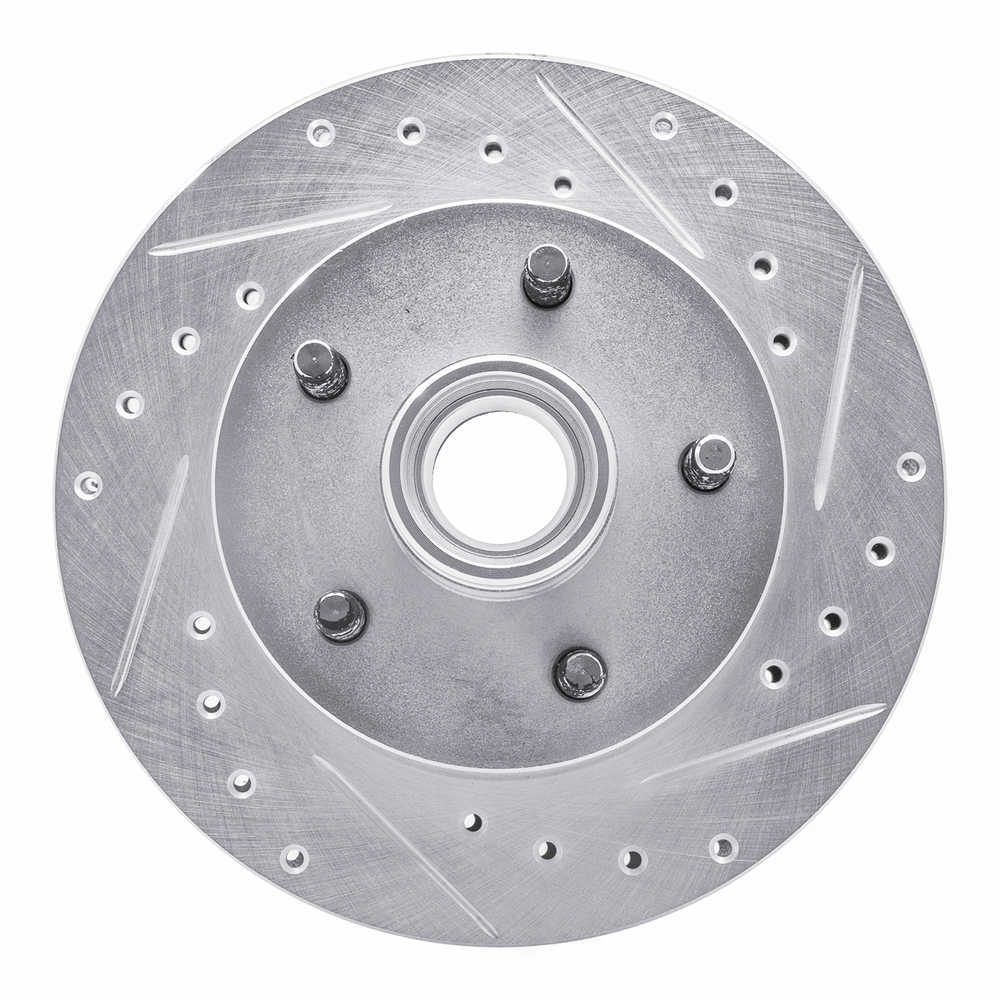 Dynamic Friction Company 631-54110R DFC Brake Rotor - Drilled And Slotted - Silver