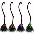 thumbnail image 2 of Seyotauo Witches Broom Halloween Decor， Dancing Magic Witch Broom for Indoor & Outdoor Porch Halloween Party Decorations, 2 of 5