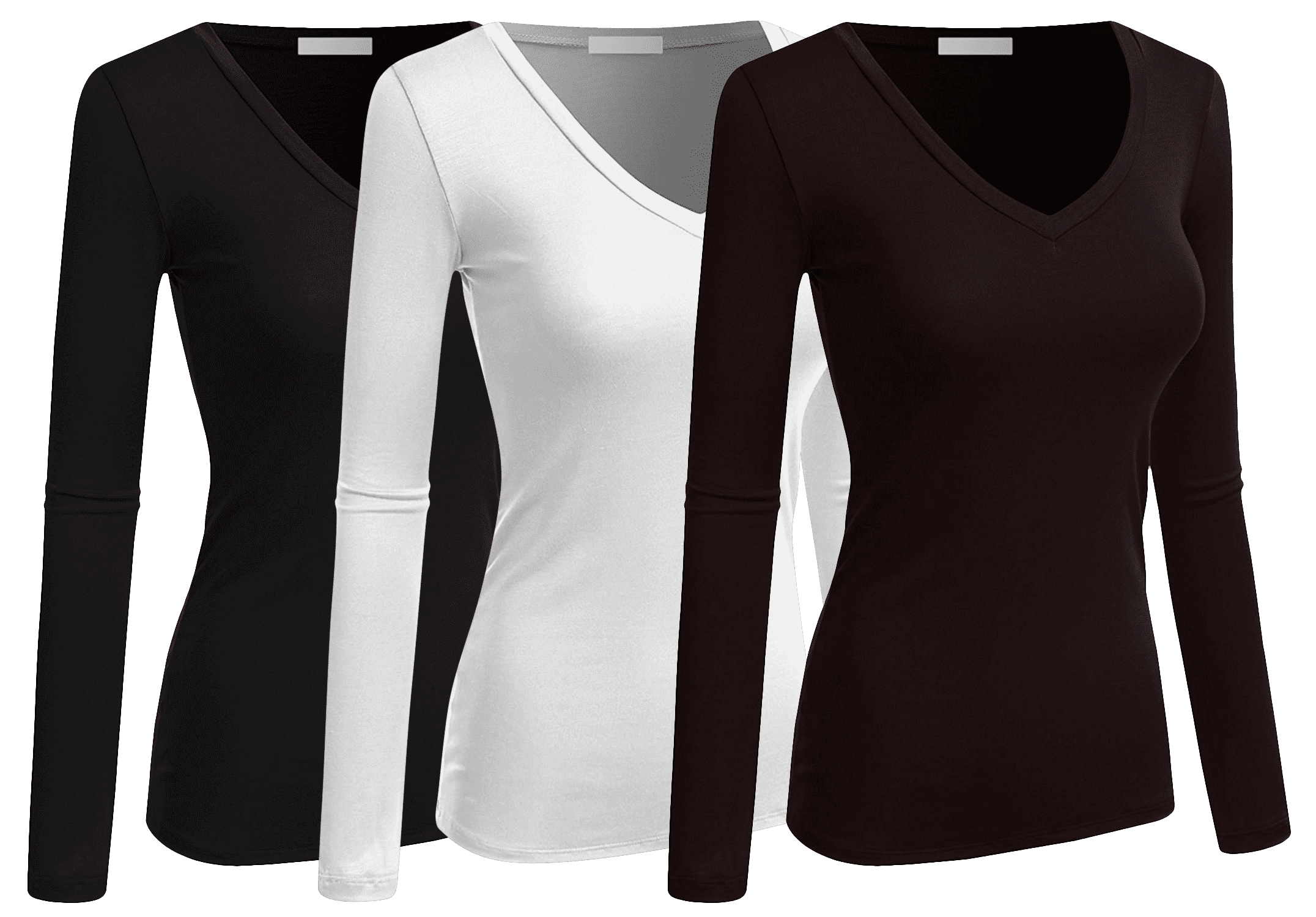 V-Neck Long Sleeve T Shirt Top 