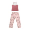thumbnail image 1 of Pijama Ilusión para Dama, Set de Camiseta y Pantalón con Diseño Estampado Multicolor Talla CH, 2 Piezas, 1 of 4