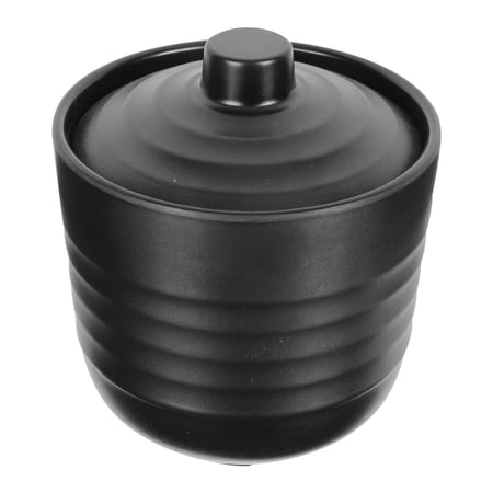 TABLZONE 1Pc Black Stainless Steel Japanese Style Miso Soup Bowl Practical Kitchen Bowl