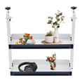 thumbnail image 4 of Miumaeov Clamp-on Desk Shelf 2-Tier Shelving Unit Desk Organizer Shelf Desktop or Under-Desk, 4 of 18