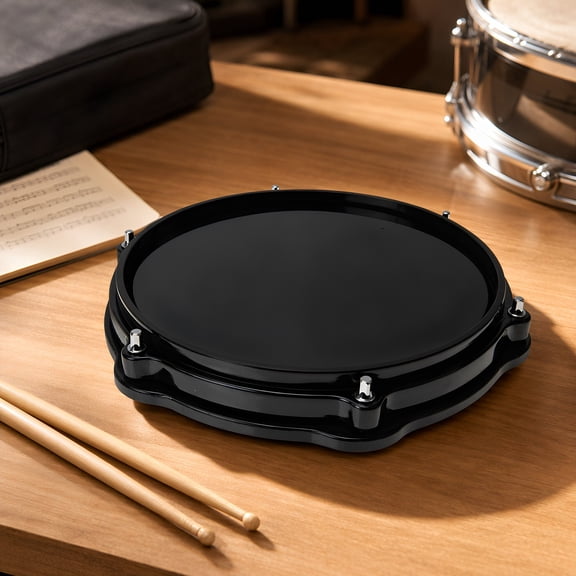 FENGGUIQU Quiet Rubber Drum Practice Pad - Drum Accessory for Flat
