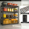 thumbnail image 2 of REIBII 2200LBS Garage Shelving Units Heavy Duty  Adjustable Metal Shelving 4 Tier Storage Shelves,39.4" W x 19.7" D x 59.9H, 2 of 9