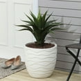 thumbnail image 6 of Luxen Home White MgO Wavy Design Planter, 6 of 6