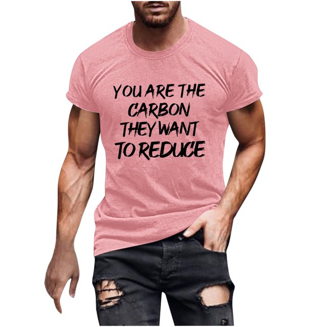 Men's Casual T-Shirt, Short Sleeve Graphic Printed Shirt with Round Neck, Lightweight Comfort Fit for Daily Wear