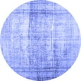 thumbnail image 1 of Ahgly Company Indoor Round Abstract Blue Contemporary Area Rugs, 4' Round, 1 of 4