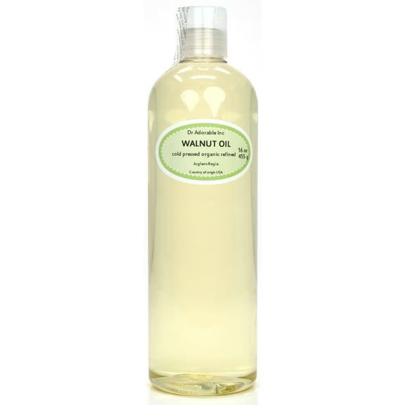 Dr Adorable - 16 oz - Walnut Oil - 100% Pure Natural Organic Cold Pressed