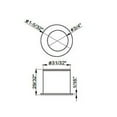 thumbnail image 2 of Inox Epix01 Contemporary 1" Round Recessed Flush Sliding Cabinet Door Pull - Stainless, 2 of 2