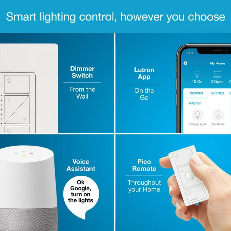 Caseta Wireless Smart Lighting Dimmer Switch (2 Count) Starter Kit Caseta Wireless Smart Lighting Dimmer Switch (2 Count) Starter Kit