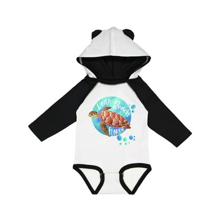 

Inktastic Vero Beach Florida Swimming Sea Turtle with Bubbles Gift Baby Boy or Baby Girl Long Sleeve Bodysuit