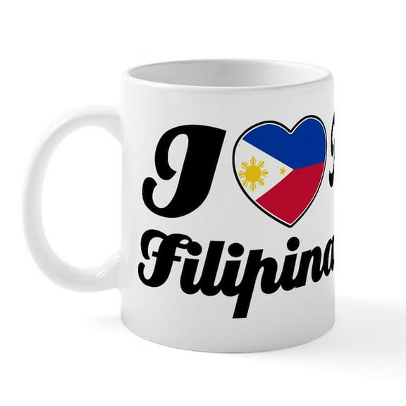 CafePress - I Love My Filipina Wife Mug - 11 oz Ceramic Mug - Novelty Coffee Tea Cup