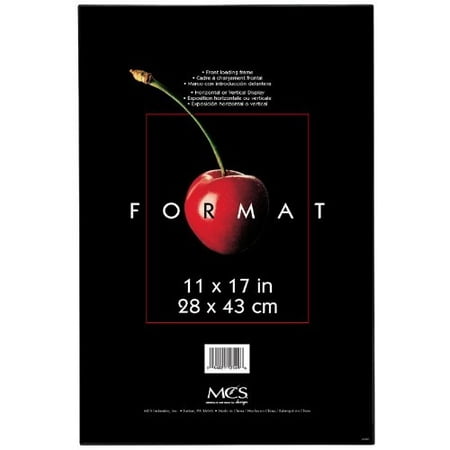 MCS Plastic Format Frame for a 11" x 17" Photograph, Color; Black