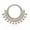 Rose Gold, variant on CZ Lined Fan Bendable Hoop Rings for Septum, Ear Cartilage, Daith Surgical Steel