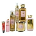thumbnail image 4 of Bath & Body Works In The Stars 7-piece - Fine Fragrance Mist, Body Lotion, Body Wash, Shimmer Mist, 3-wick candle, Pink Mint Lip Gloss and Light Pink Lip Gloss Holder with a Creamy Rose Bar Soap, 4 of 8