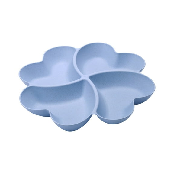Fruit Plate Heart Shaped Platter Bowl Serving Tray for Dips Snacks and Condiments Ideal for Fruits and Party Events