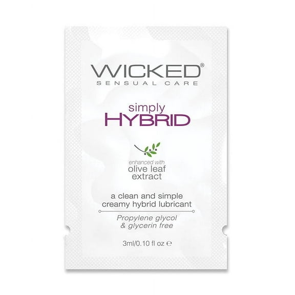 Wicked Sensual Care Simply Hybrid Lubricant - .1 oz.